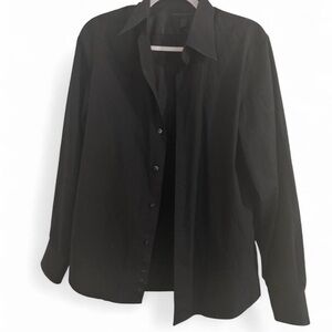 Express Women's Black Button-Down Shirt